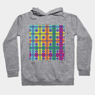 Colorful Checkered pattern Hoodie